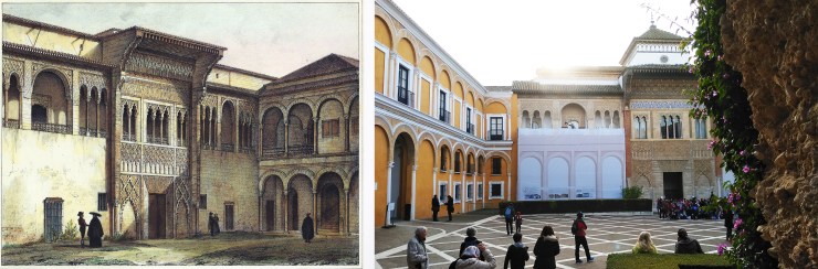 Galerías altas del Palacio Mudéjar Alcázar Sevilla. Atanasio y Muñoz arquitectos